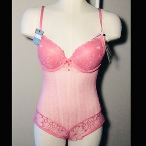 Daisy Fuentes Push-Up Lace Teddy